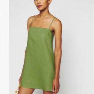 Reformation Aubree Linen Dress